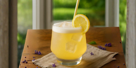 Honey Lavender Gin Fizz: