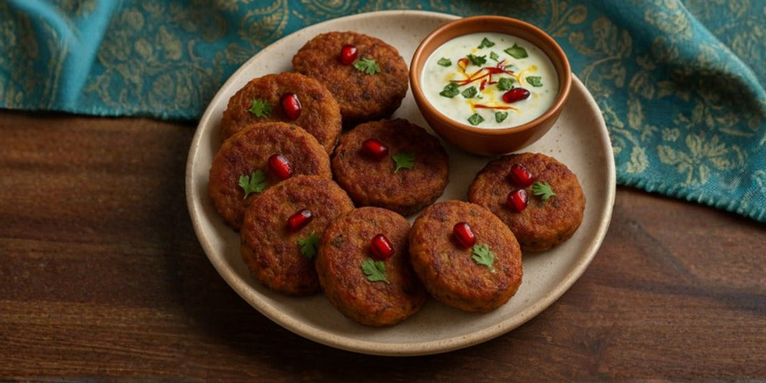 Kahwa-Spiced Nadru Tikki (Lotus Stem Patties)