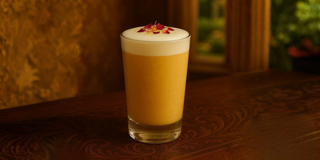 Saffron Rose Kahwa Latte